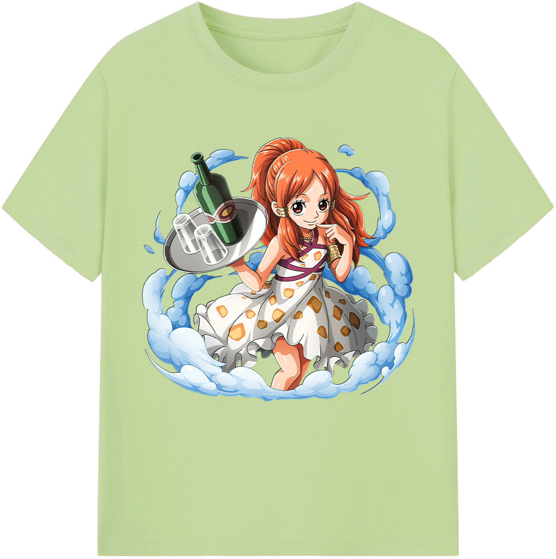 ワンピース ナミ ONE PIECE Nami 綿100％半袖Tシャツ（フロントプリント）
